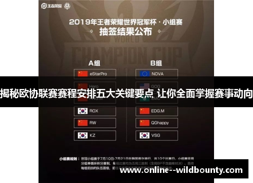 揭秘欧协联赛赛程安排五大关键要点 让你全面掌握赛事动向